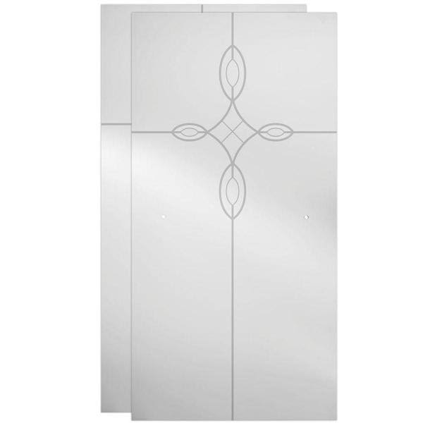 Delta Everly 60 in. x 58-1/8 in. Semi-Frameless Traditional Sliding Bathtub Door in Chrome with Tranquility Glass