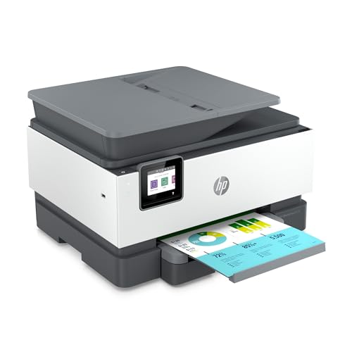 HP OfficeJet Pro 9015e Wireless Color All-in-One Printer with 6 Months Free Ink, Gray (1G5L3A) (Renewed Premium)