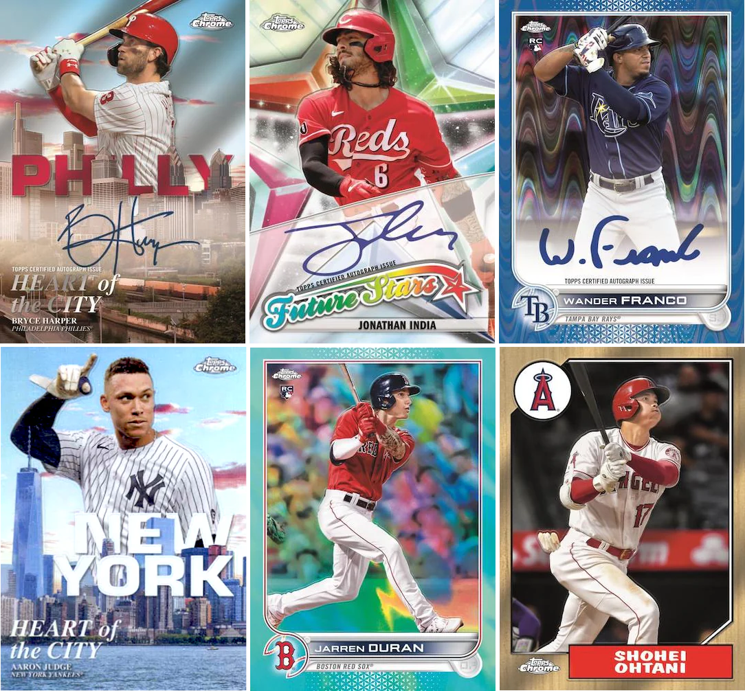 2022 Topps Chrome MLB Baseball Mega Box Trading Cards