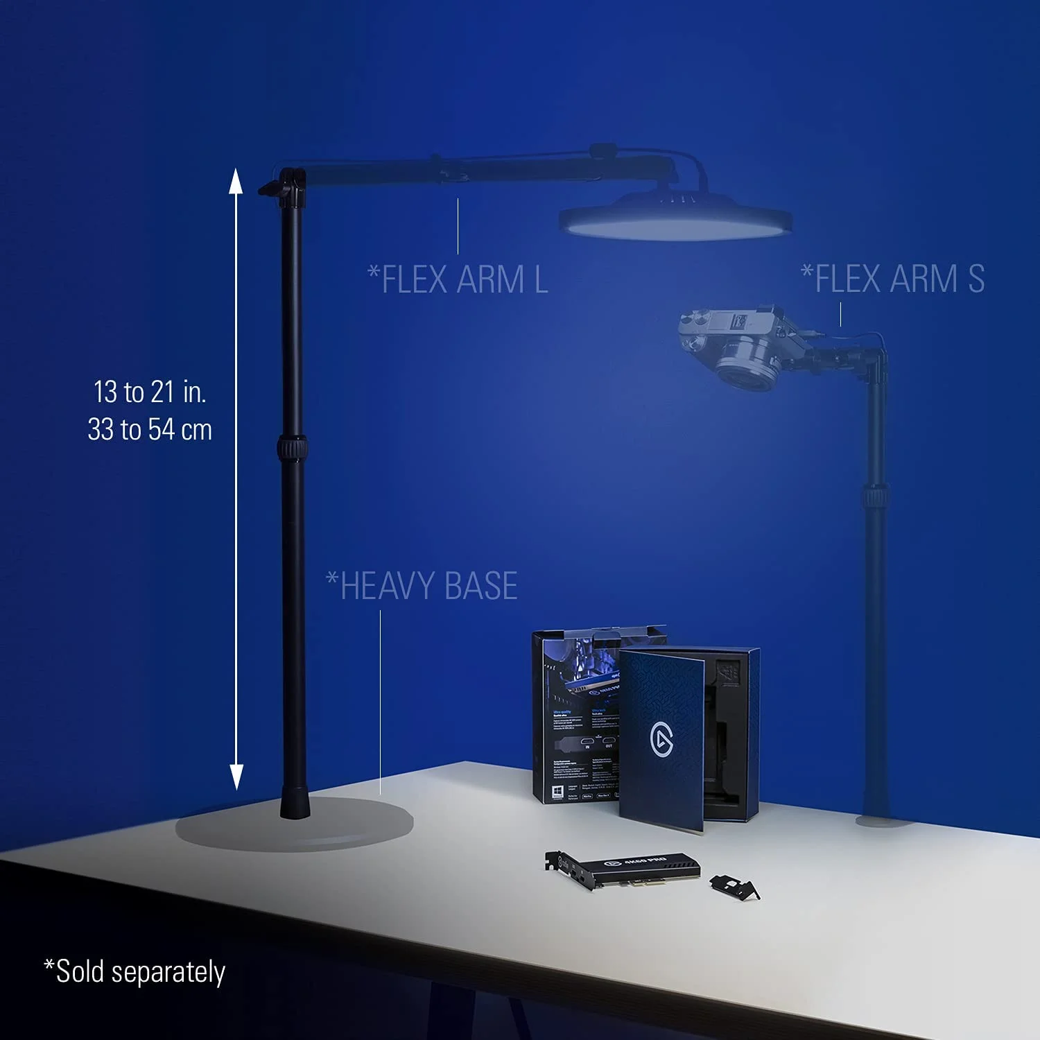Master Mount S Main pole extendable up to 54 cm / 21 in, Multi Mount Essential (works with Multi Mount