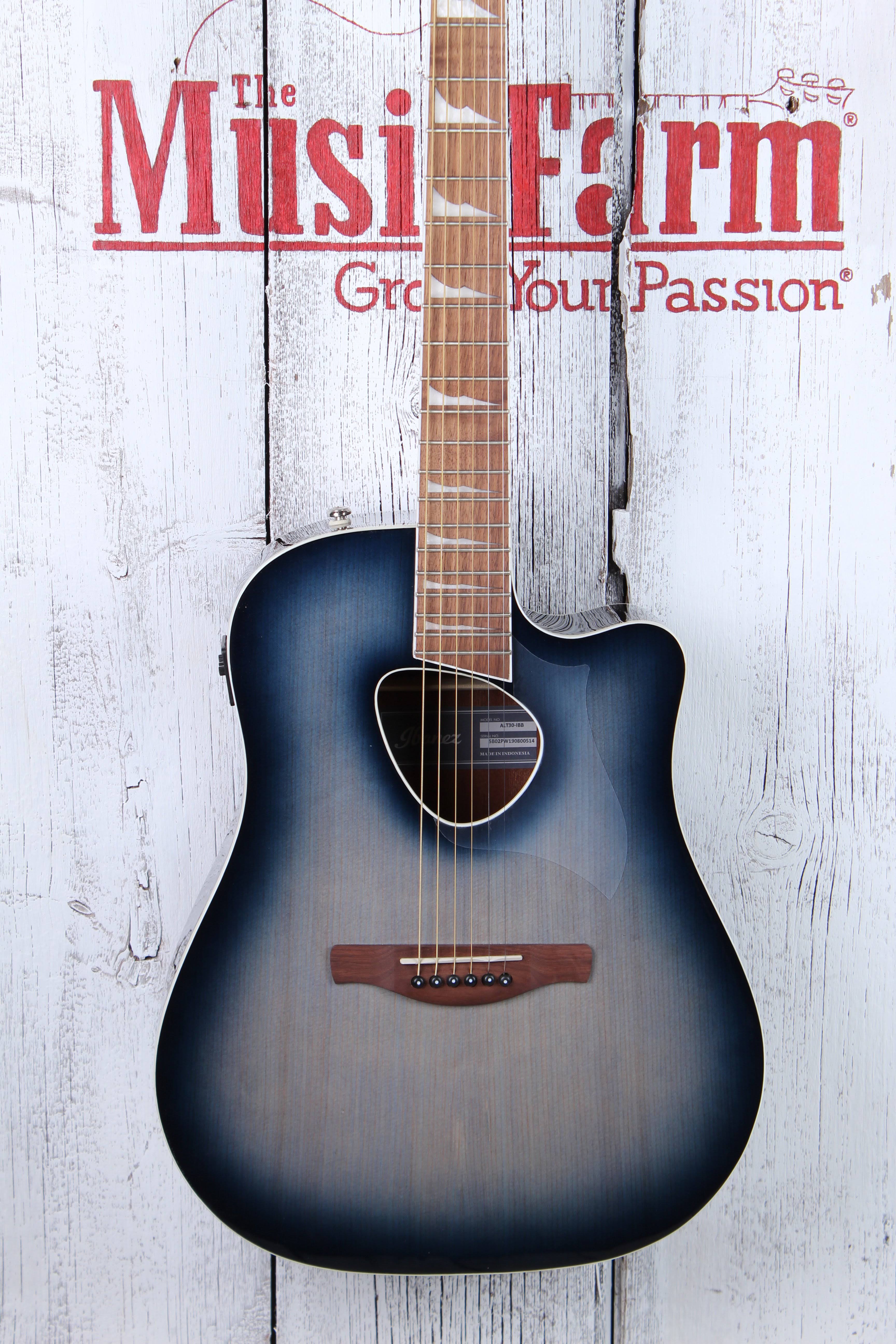 Ibanez ALT30 Altstar Acoustic Electric Guitar (indigo Blue Burst)