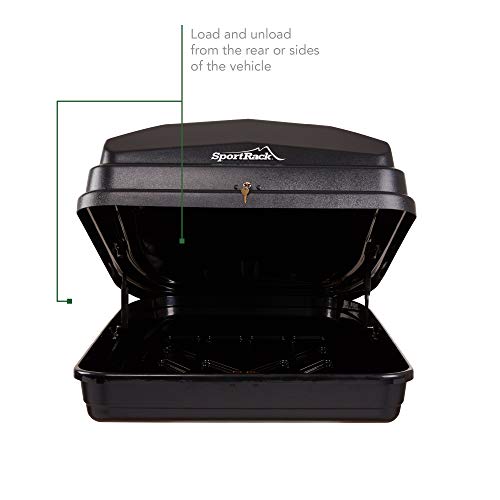 SportRack Vista XL Rear Opening Cargo Box,Black