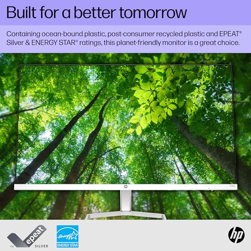 HP Series 5 24 inch FHD Monitor, Full HD Display (1920 x 1080), IPS panel, 99% sRGB, 1500:1 contrast ratio, 300 nits, Eye Ease with Eyesafe certification, 524sa (2024)