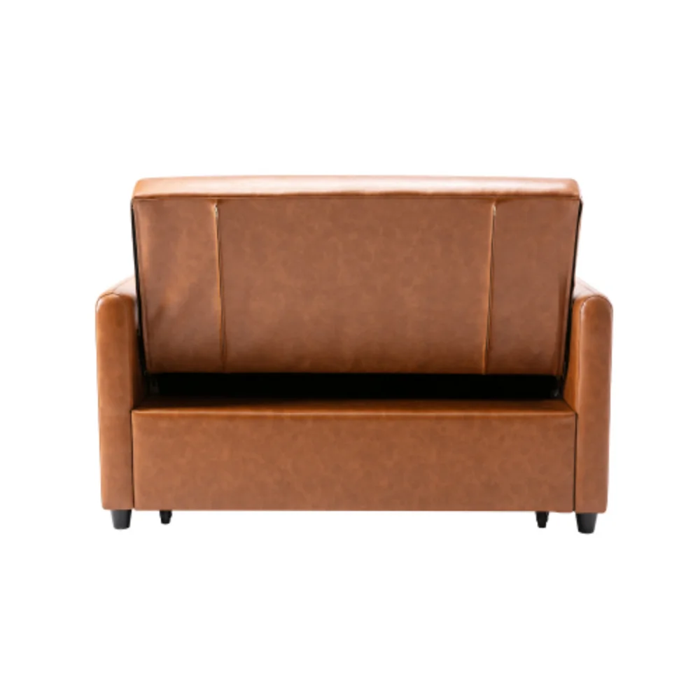 51" Convertible Sleeper Bed, Adjustable Oversized Armchair with Dual USB Ports for Small Space