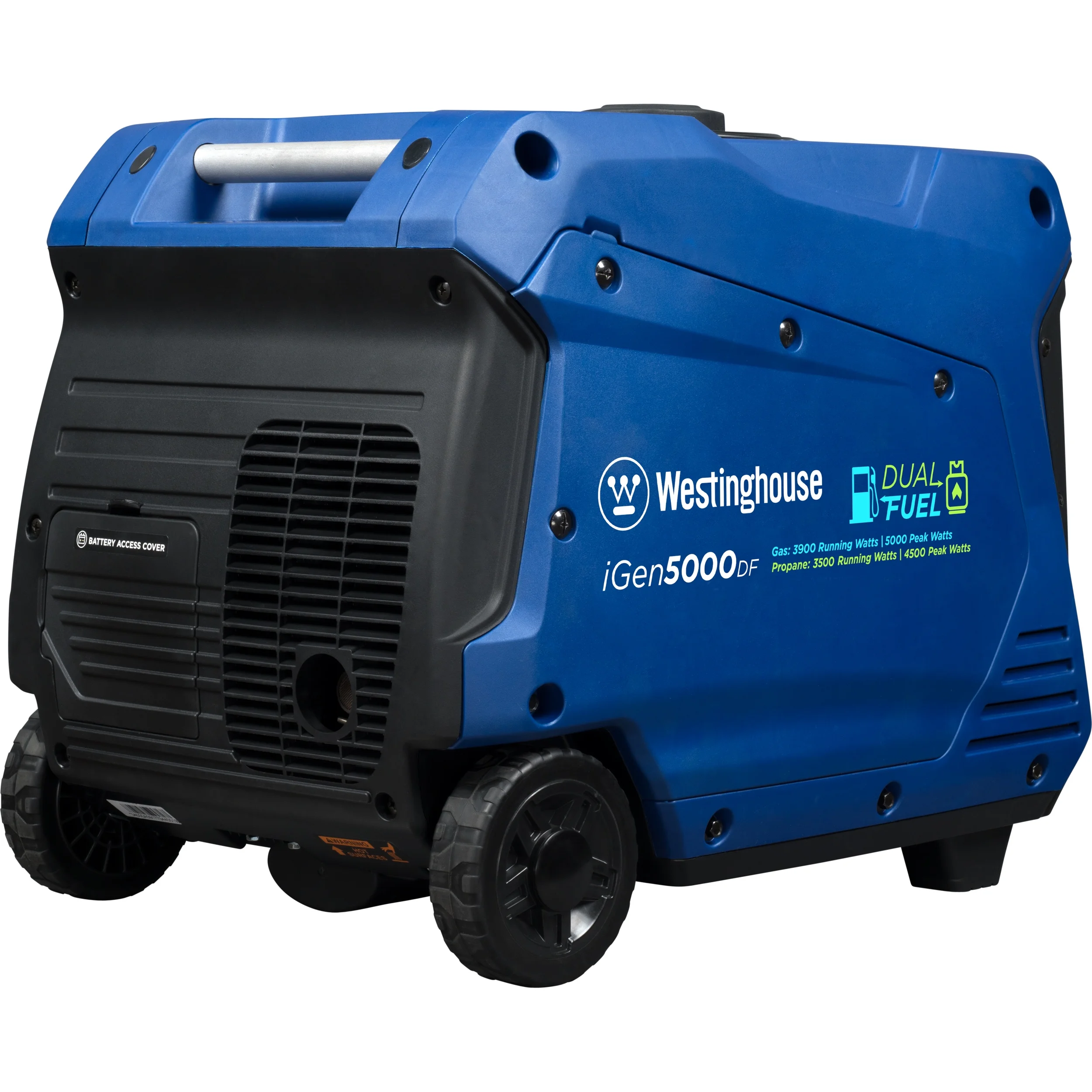Westinghouse 5000 Watt Electric Start Dual Fuel Portable Inverter Generator with RV Outlet