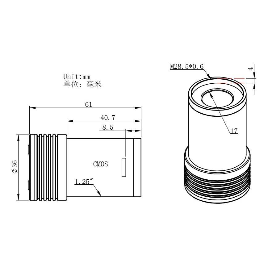 ZWO - ASI174MM Mini CMOS Monochrome Camera