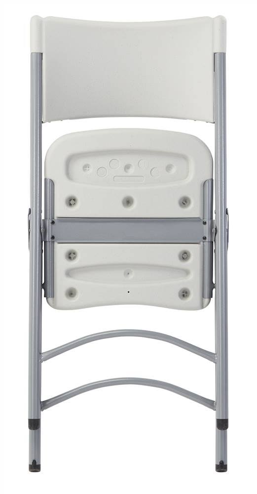 National Public Seating # 602 - Folding Chair, Plastic, Gray, Pkg of 4