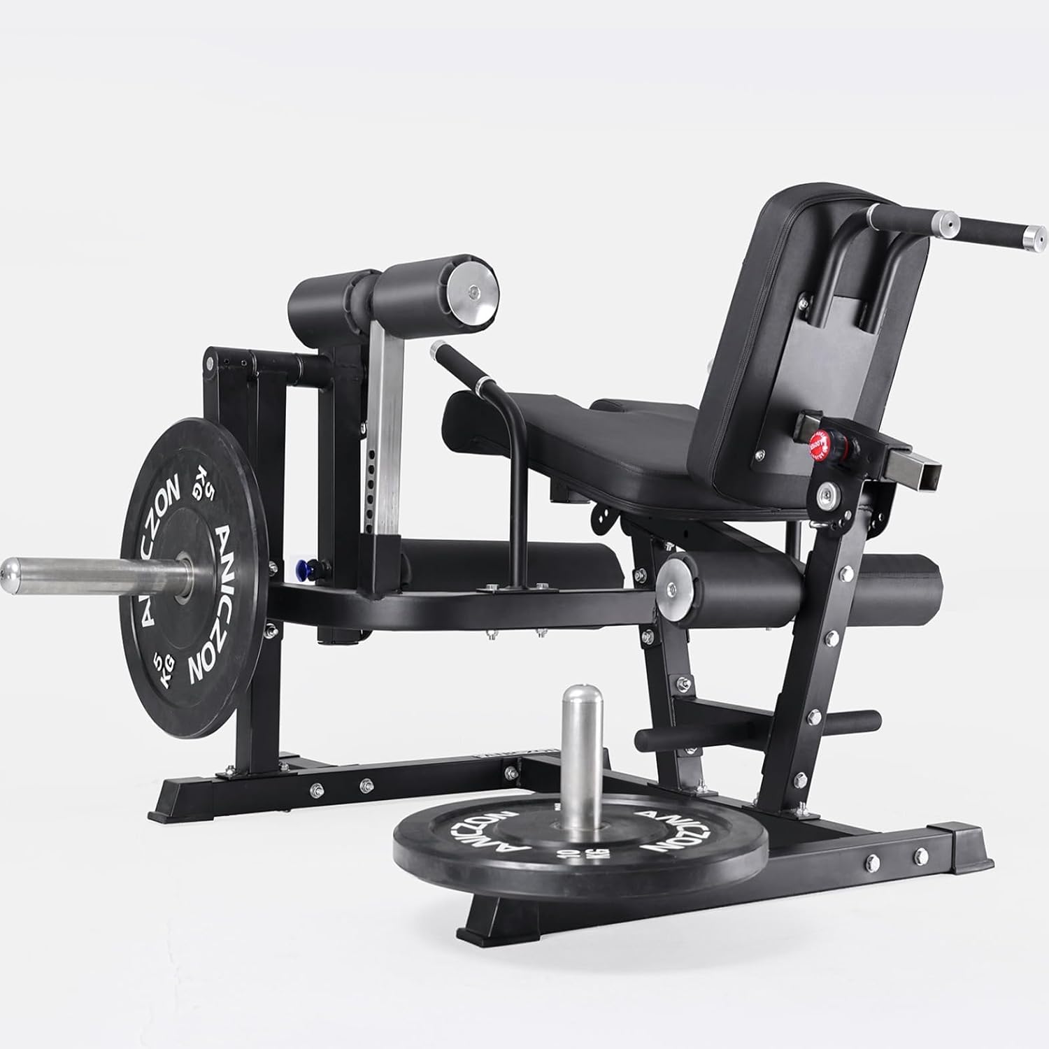 Leg Extension and Curl Machine, Leg Rotary Extension for Thigh with Adjustable Seat & Backrest, Lower Body Special Leg Machine with Plate Loaded for Home Gym, 770LB Commercial Rated