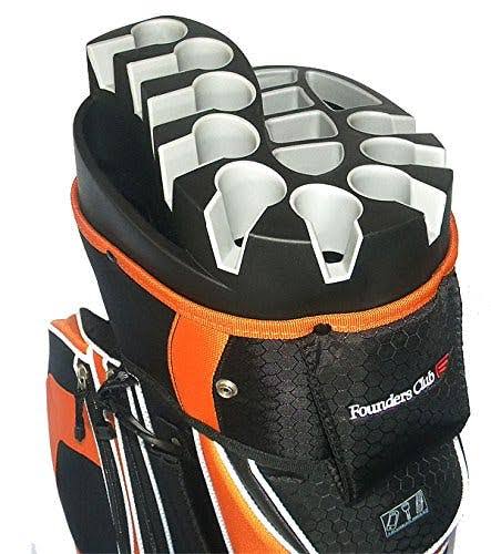 Founders Club Premium Cart Bag with 14 Way Organizer Divider Top