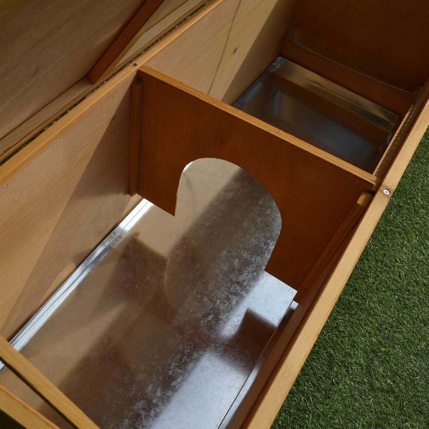 PawHut Wooden Rabbit Hutch Bunny Cage with Openable Waterproof Roof - Pet Supplies online store