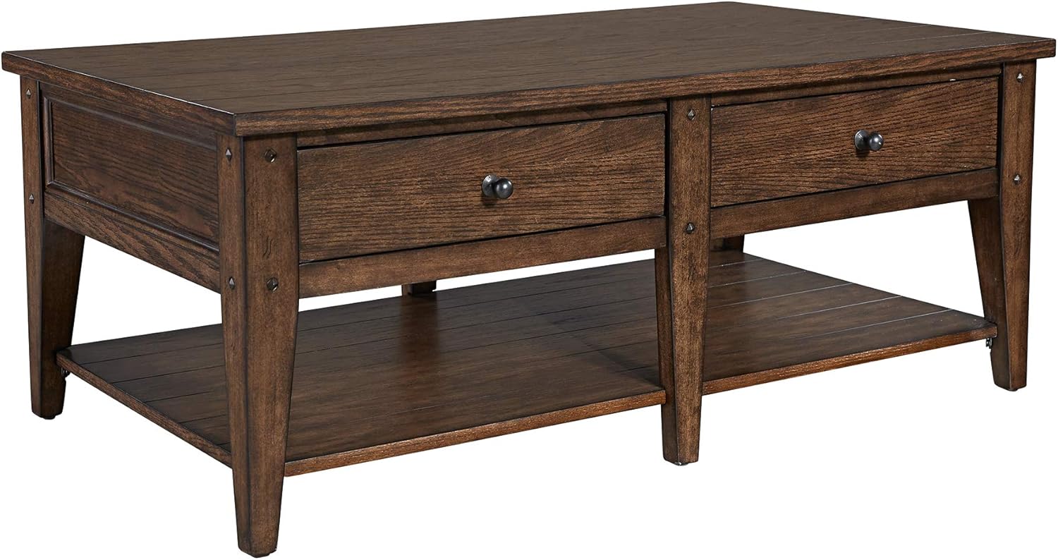 Liberty Furniture INDUSTRIES Lake House 3 Piece Set (1-Cocktail 2-End Tables), Brown