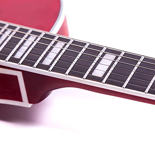 Grote LPF-002 Semi-Hollow Body Electric Guitar Matte Finished with Gigbag (VS)