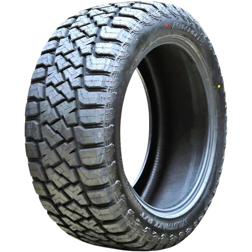 Wildtraxx R/T All-Terrain Mud Off-Road Light Truck Radial Tire-35X12.50R20LT 35X12.50X20 35X12.50-20 126R Load Range F LRF 12-Ply BSW Black Side Wall
