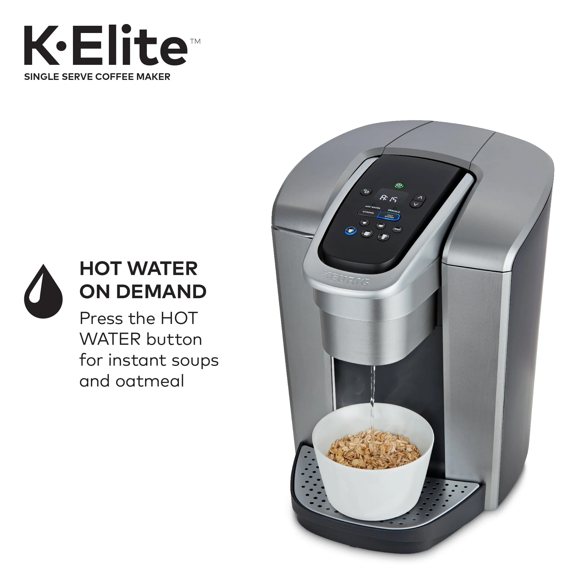 Keurig K-Elite, Single Serve K-Cup Pod Coffee Maker, Brushed Gold