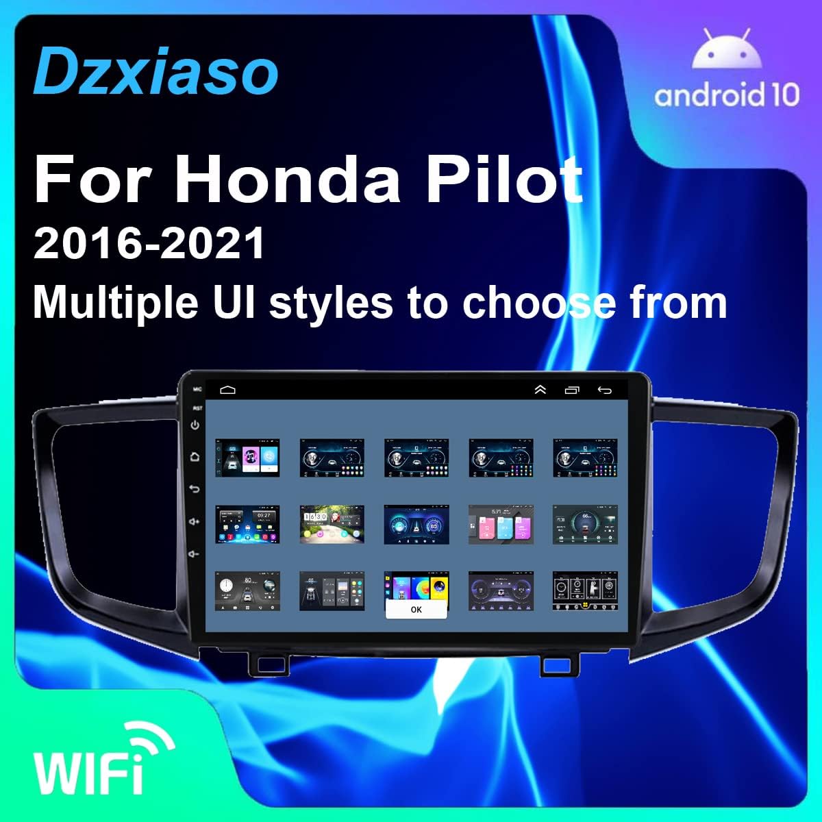 Radio for Honda Pilot Android Stereo 2016-2021 IPS 9inch Touch Screen 2G RAM 32G ROM Build in Wireless carplay Free Camera