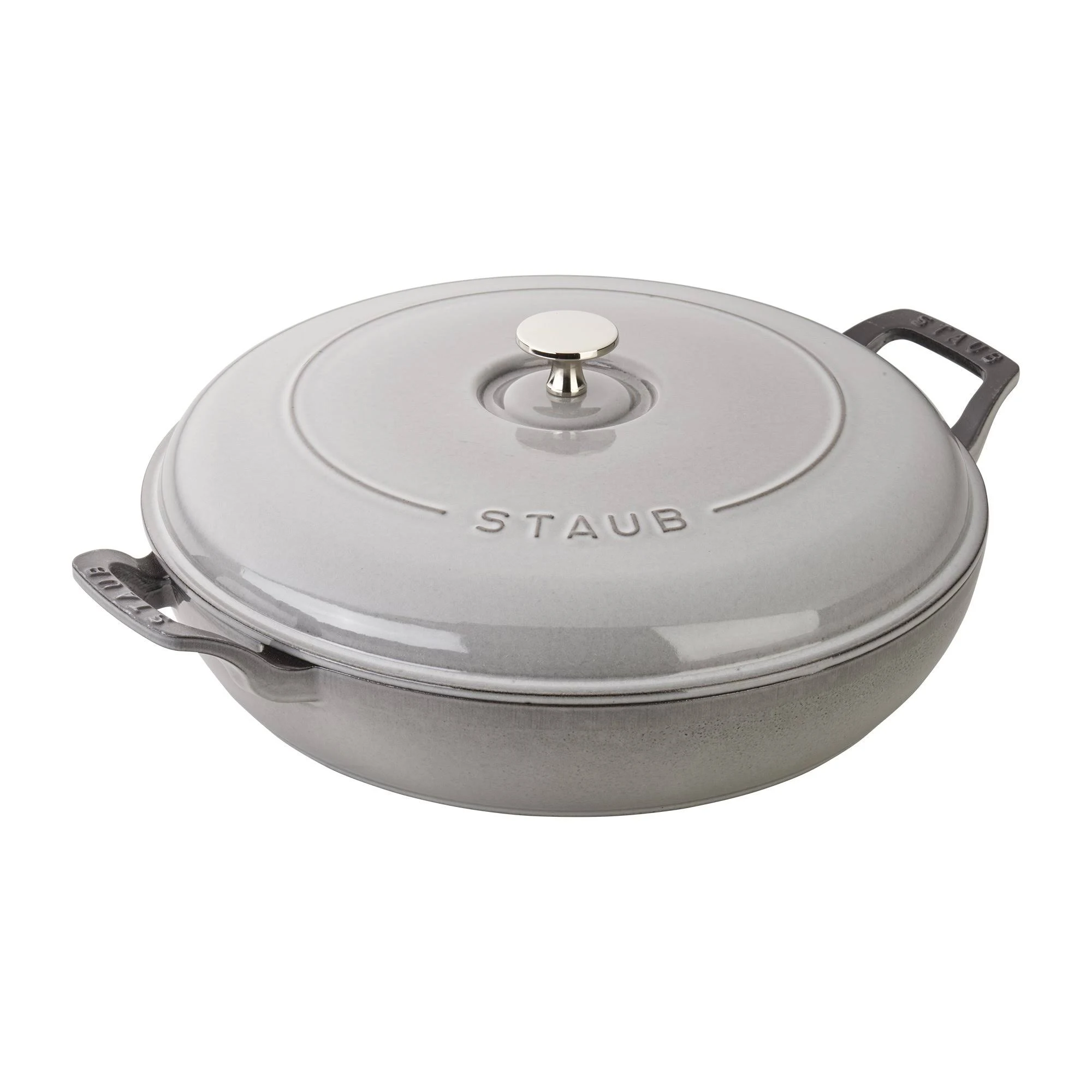 Staub - Cast Iron 3.5-qt Braiser - Cherry