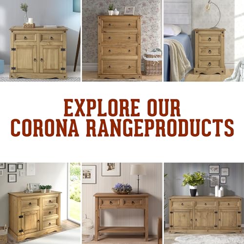 Solid Wood Buffet Sideboard 65.9" W, 16.9" D, 31.6" H - 3 Doors & 3 Drawers - Farmhouse Buffet, Farmhouse Furniture, Storage Cabinet, Cupboard Console Table - Corona Collection
