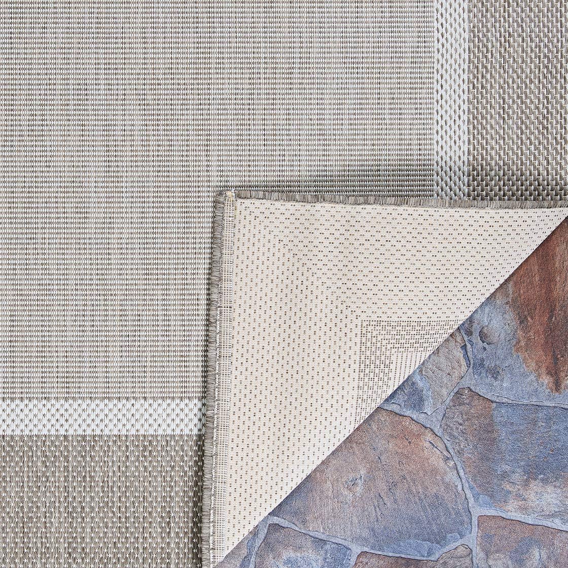 Couristan Recife Stria Texture Indoor/Outdoor Area Rug, 5'10" x 9'2", Champagne-Taupe