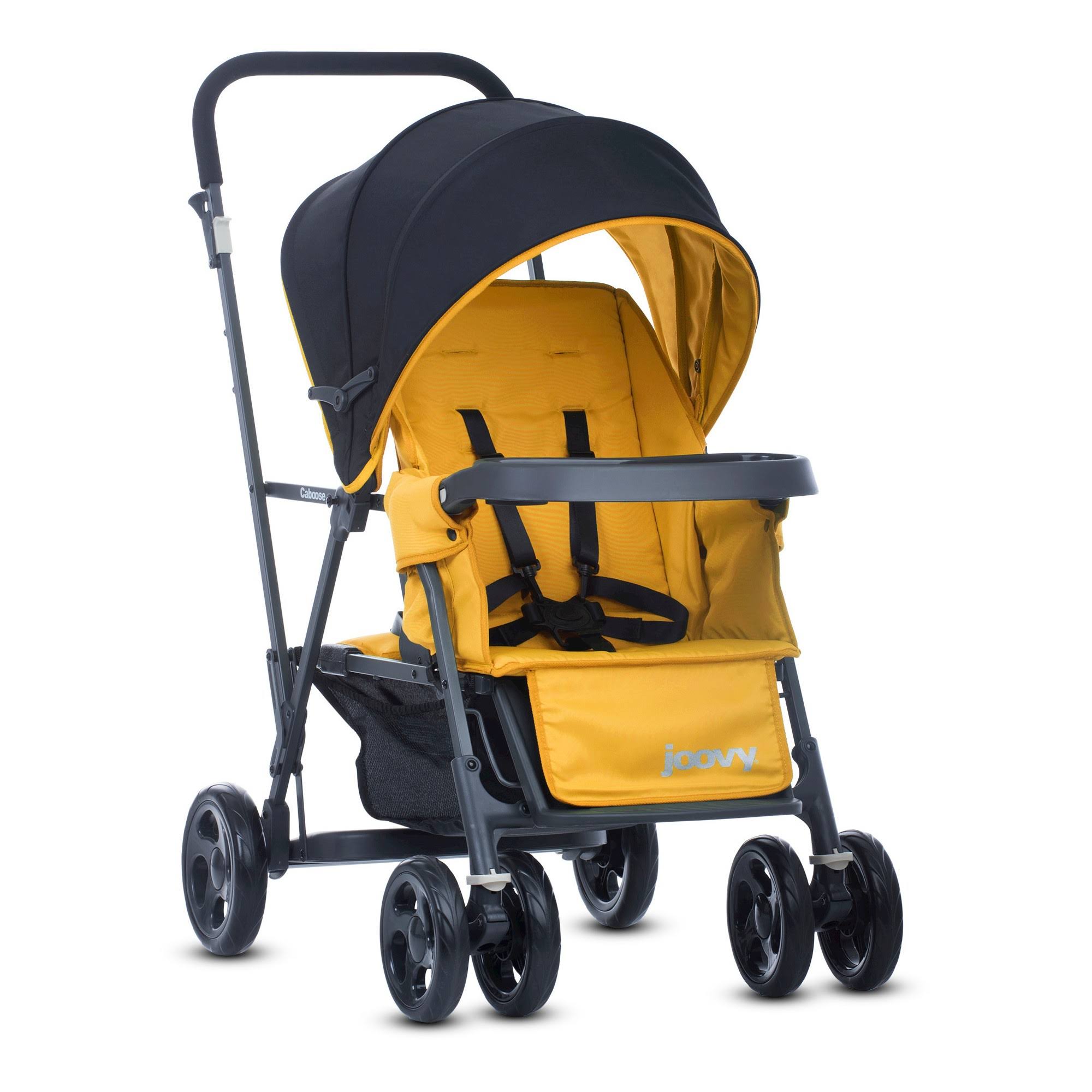 Joovy Caboose Graphite Stand-On Tandem Stroller, Amber