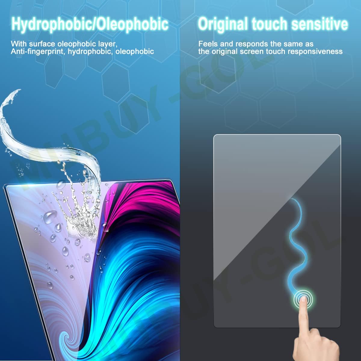 Blue Light Screen Protector 22 inch Monitor (2 Pack) Desktop Monitor 16:10 Widescreen, Reduce Glare Reflection and Eyes Strain, Help Sleep Better (18.66" W x 11.69" H)