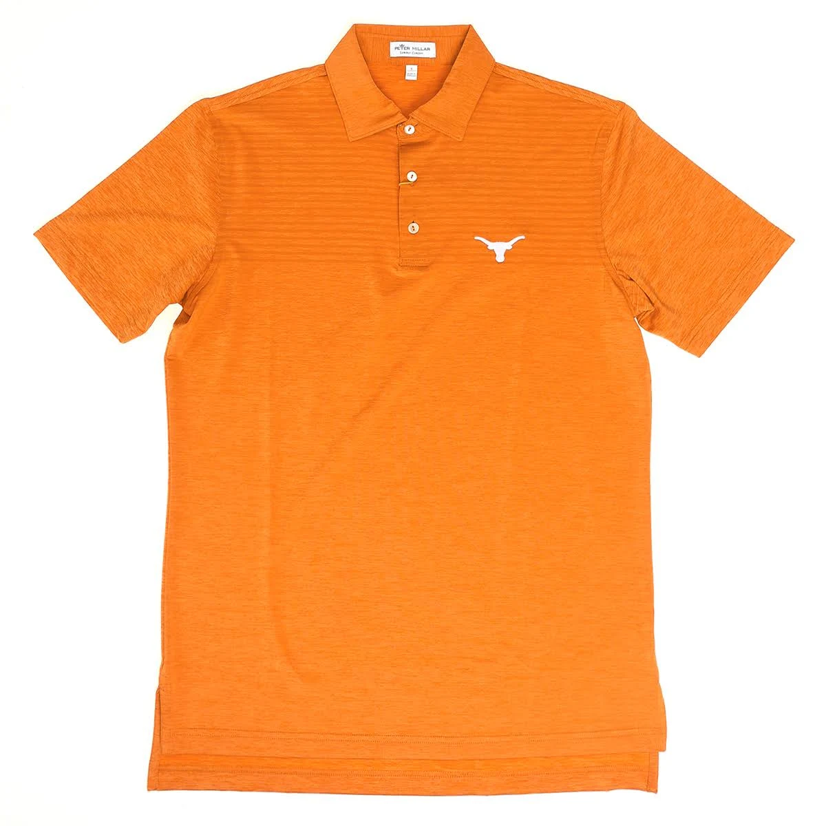 Peter Millar Texas Longhorns Slims Engineered Stripe Polo