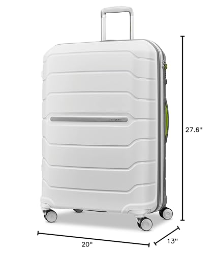 Samsonite Freeform 21-Inch Hardside Carry-On Luggage - Hardshell Carry-On Suitcase - TSA, Airline-Approved - Expandable Hard Shell, Smooth Rolling Spinner Wheels for Lightweight Travel - Navy