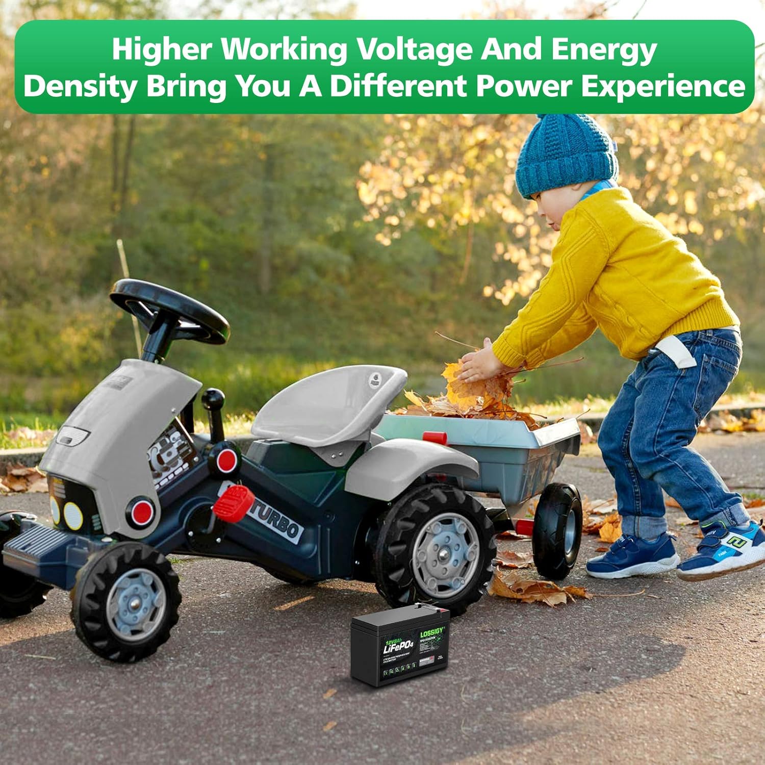LOSSIGY LiFePO4 Battery 12V 200Ah Deep Cycle Lithium Ion Battery, Built-in 100A BMS, 4000+ Cycles, 280Amp Max, Perfectly replace all RV, Solar systems, Marine Batteries Application, Maintenance-Free