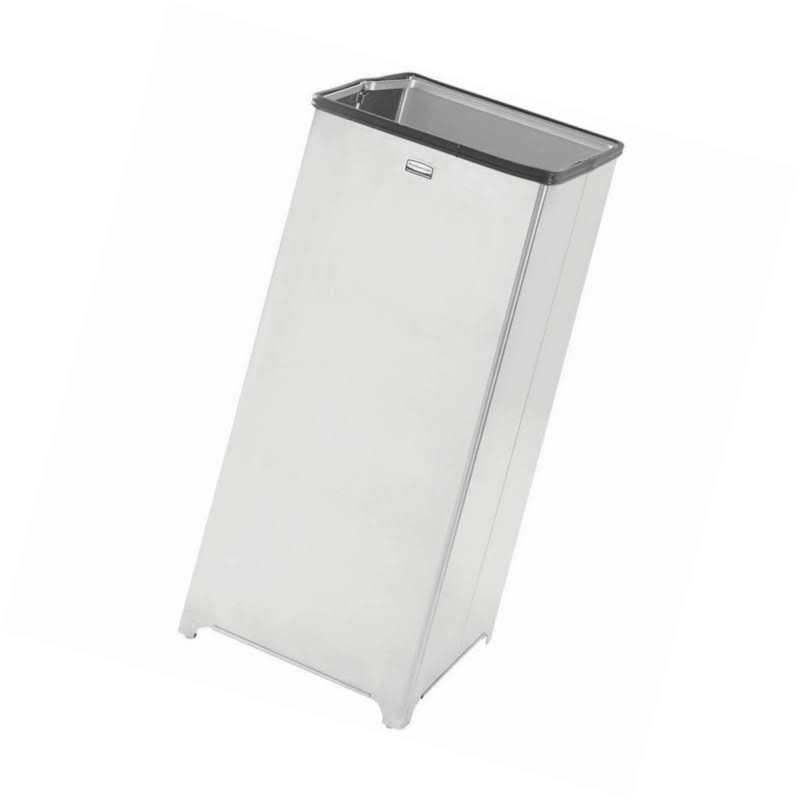 Rubbermaid FGB1424SSRB - Trash Can Square 24 gal. Silver