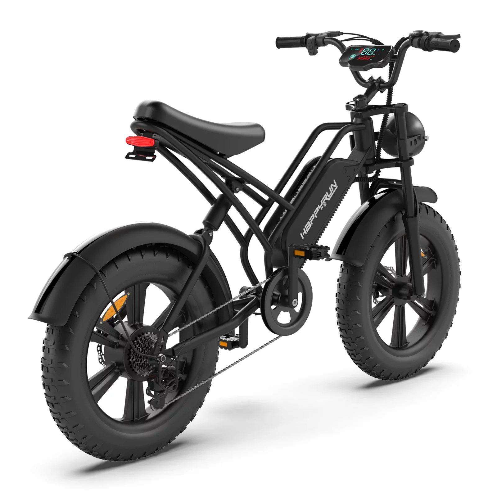 HAPPYRUN 20*4.0'' Fat Tire Electric Bicycle 750W E-Bike with 48V 18Ah Removable Battery, Ideal for All Ages