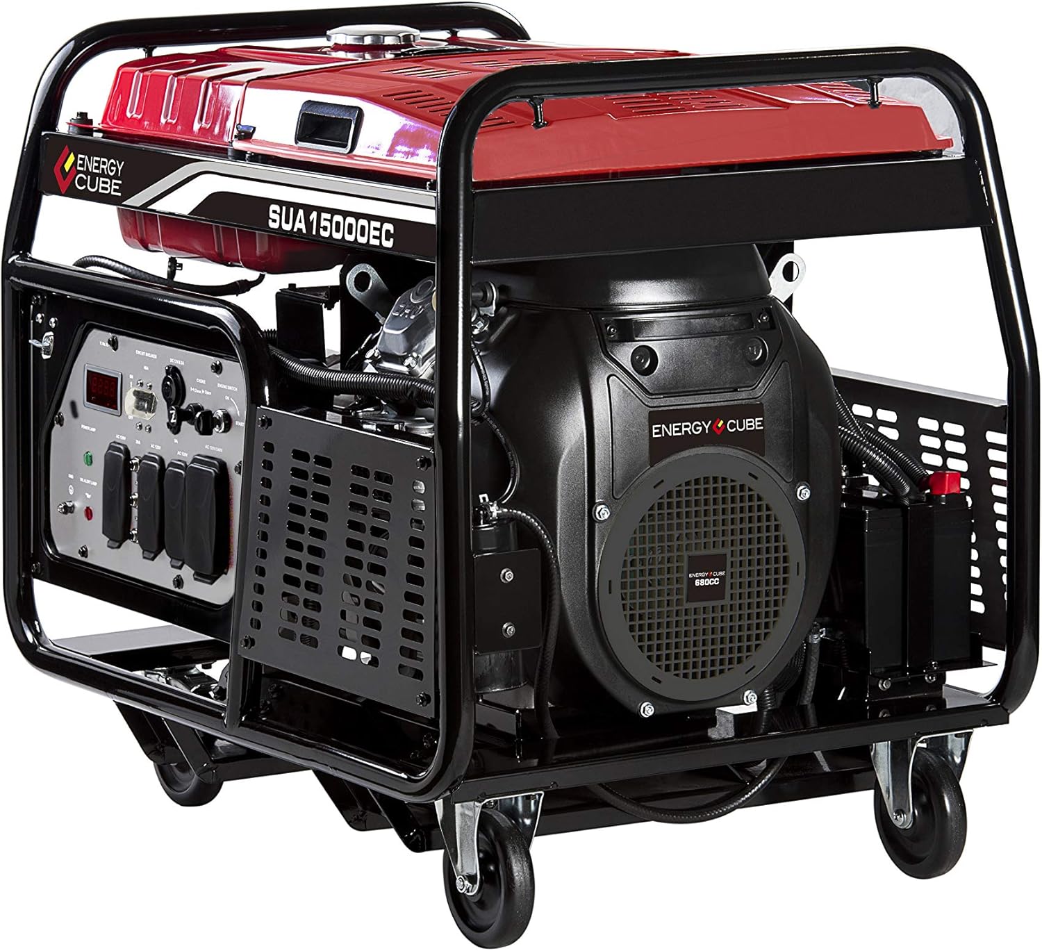 A-iPower SUA15000ECV 15000-Watt Portable Generator Gas Powered Electric Start, 15000 Watt, EPA/CARB Sell to All 50 States