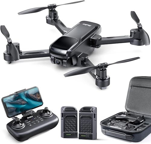 Ruko F11MINI Drone with Camera 4K, Under 249g, 60 Mins Flight with 2 batteries, 5GHz Transmission, GPS Auto Return, Brushless Motor, Foldable and Lightweight, FPV Quadcopter for Beginner, Adults