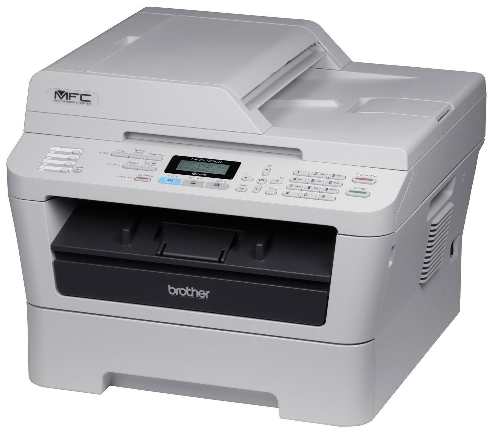 Brother Printer MFC7360N Monochrome Printer with Scanner, Copier u0026 Fax and Built in Networking