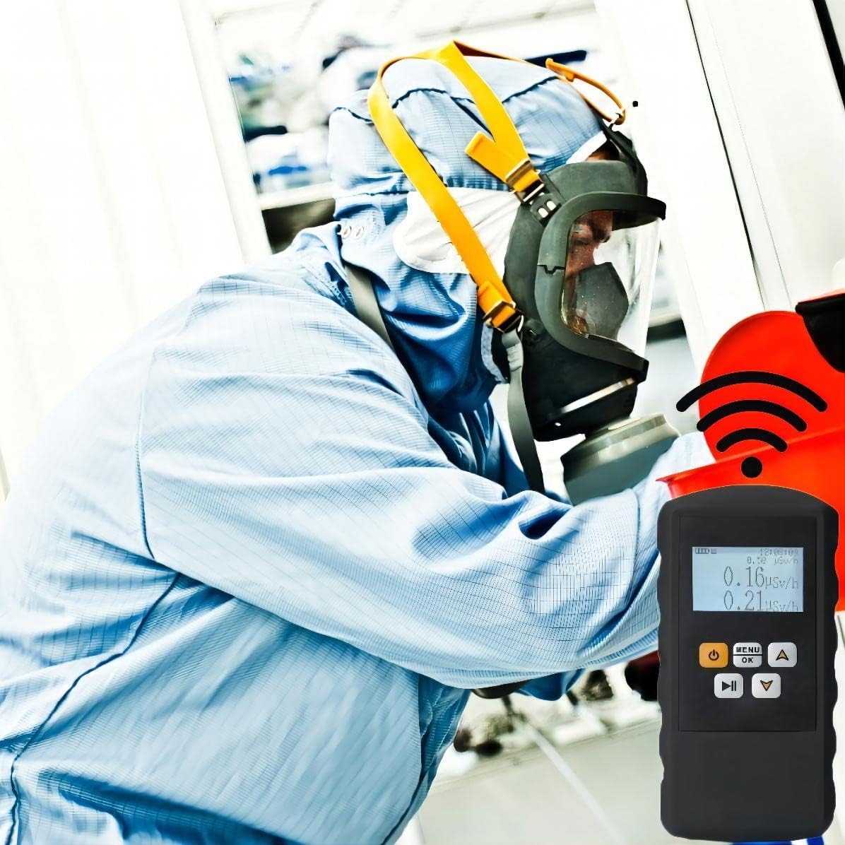 Geiger Counter Nuclear Radiation Detector Beta Gamma X-ray Tester Dosimeter Monitor Marble Detector Meter Portable Dosimeter