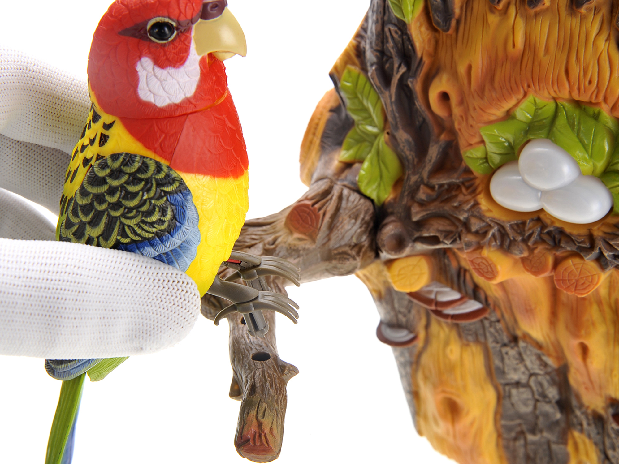 Singing and Chirping Bird Wall Mount Fun Dancing Bird With Motion Sensor Electronic Pets Toy Simulation Parrot Office Home Decor Ornament