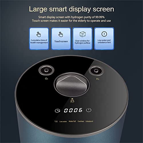 Hydrogen Inhalation Machine 2 in 1Portable, HO-Separation Dual-Output Inhaler, 99.99% High Purity H2 Water Generator, PEM Electrolysis Water Technology
