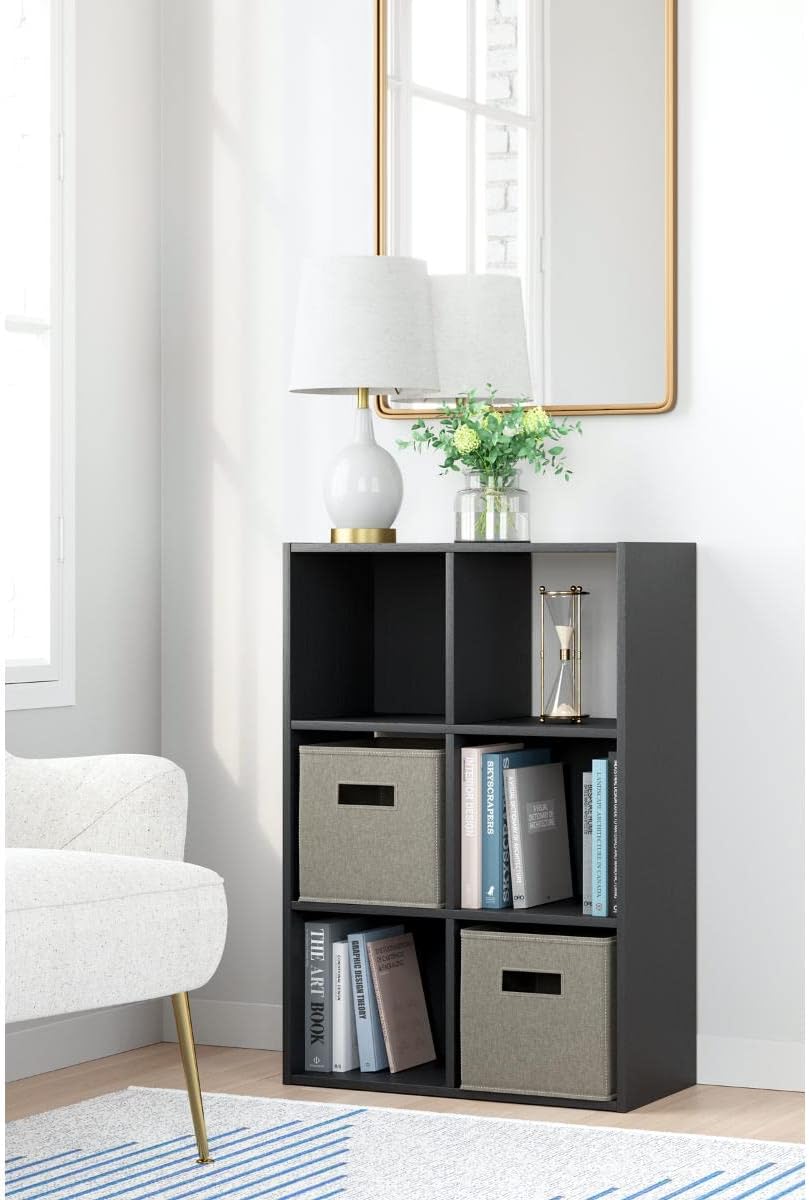 Ashley Furniture Langdrew Eight Cube Organizer, 8, Black