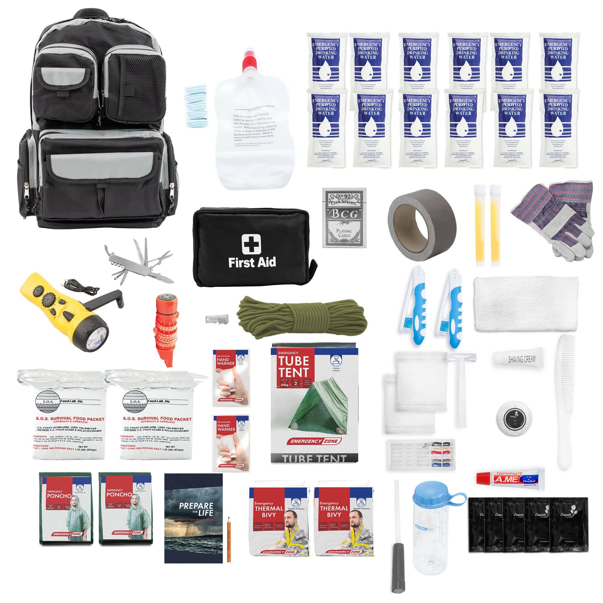 Emergency Zone 2-Person Urban Survival Bug-Out Bag