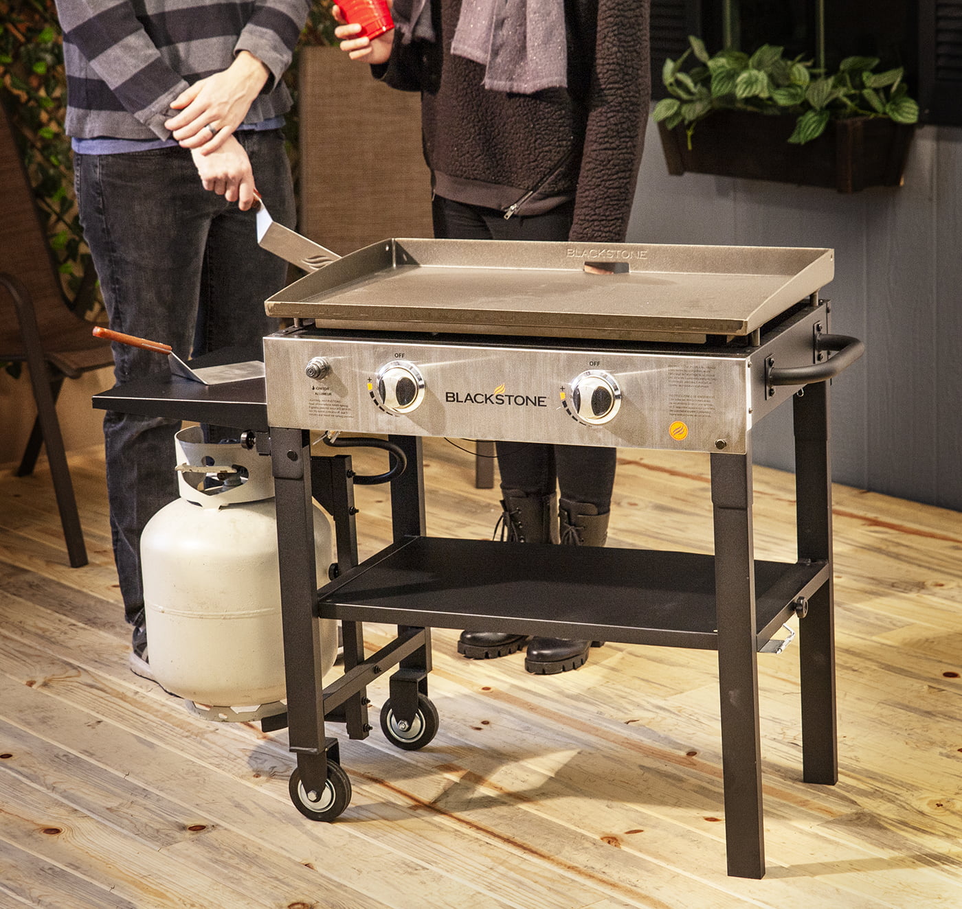 Blackstone 2-Burner 28" Griddle Cooking Station with Stainless Steel