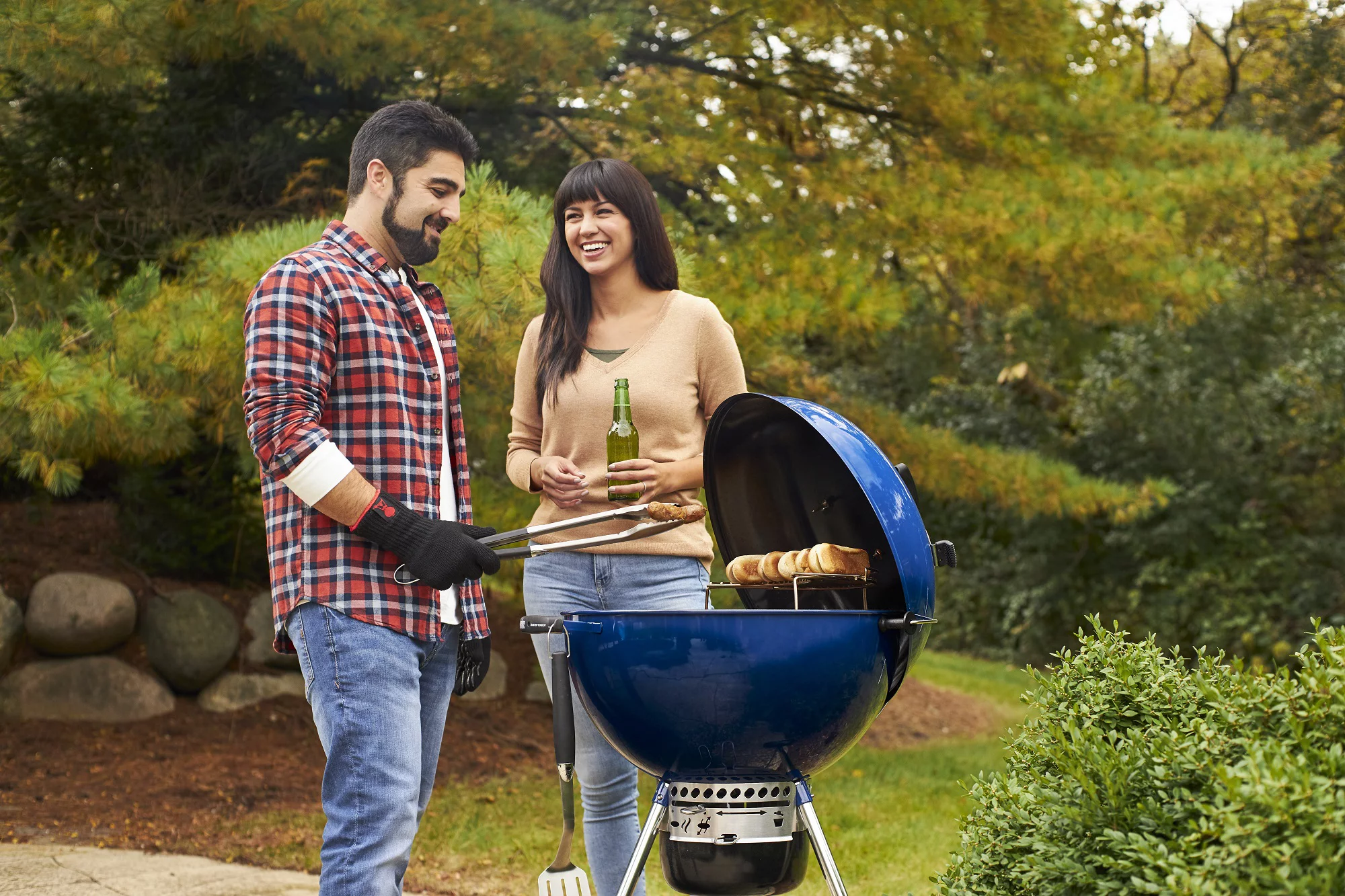 Weber Master-Touch 22" Charcoal Grill, Deep Ocean Blue