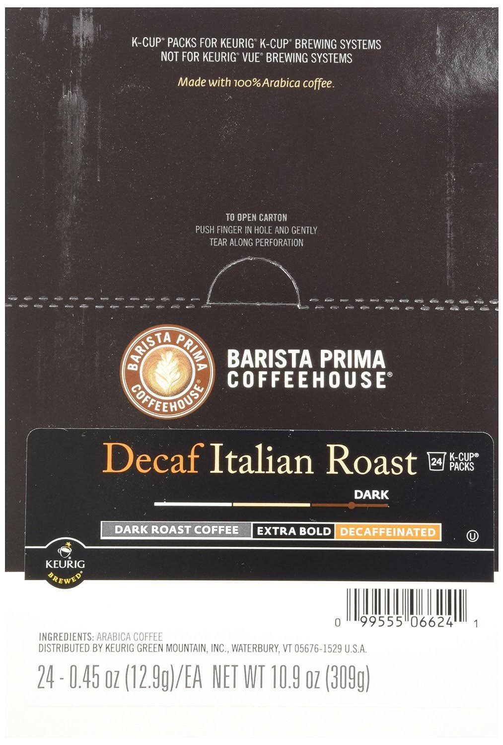 Barista Prima Coffeehouse Italian Roast Decaf Coffee Keurig K-Cup Pods Value Pack 48-Count