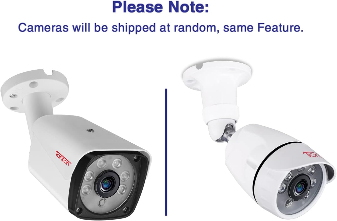 Tonton 5MP Lite 8 Channel Security Camera System,8CH H.265+ Hybrid DVR with 2TB HDD and 8PCS 2.0MP Weatherproof CCTV Bullet Cameras,Easy Remote Viewing,Motion Detection,Powered by Hikvision