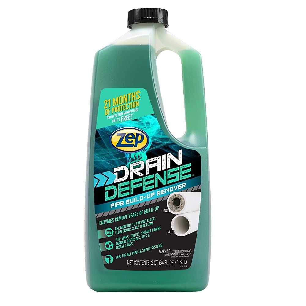 Zep Drain Defense Pipe Build-Up Remover 64 Ounces Zldc64 - Shop Hardware Tools Online Store