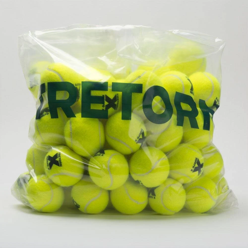 Tretorn Micro-X Pressureless Bag of 72 Yellow Tennis Balls Tennis Balls