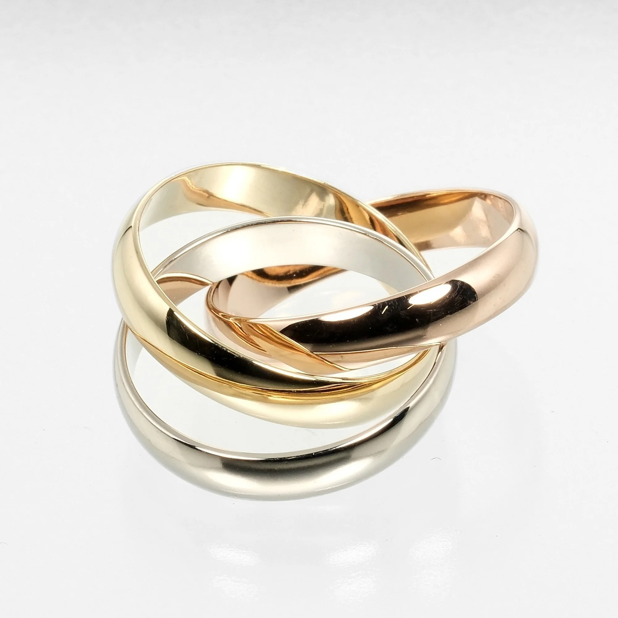 Pre-Owned Cartier CARTIER Trinity Ring K18 Gold YG PG WG Approx. 5.65g S111524314 (Good)