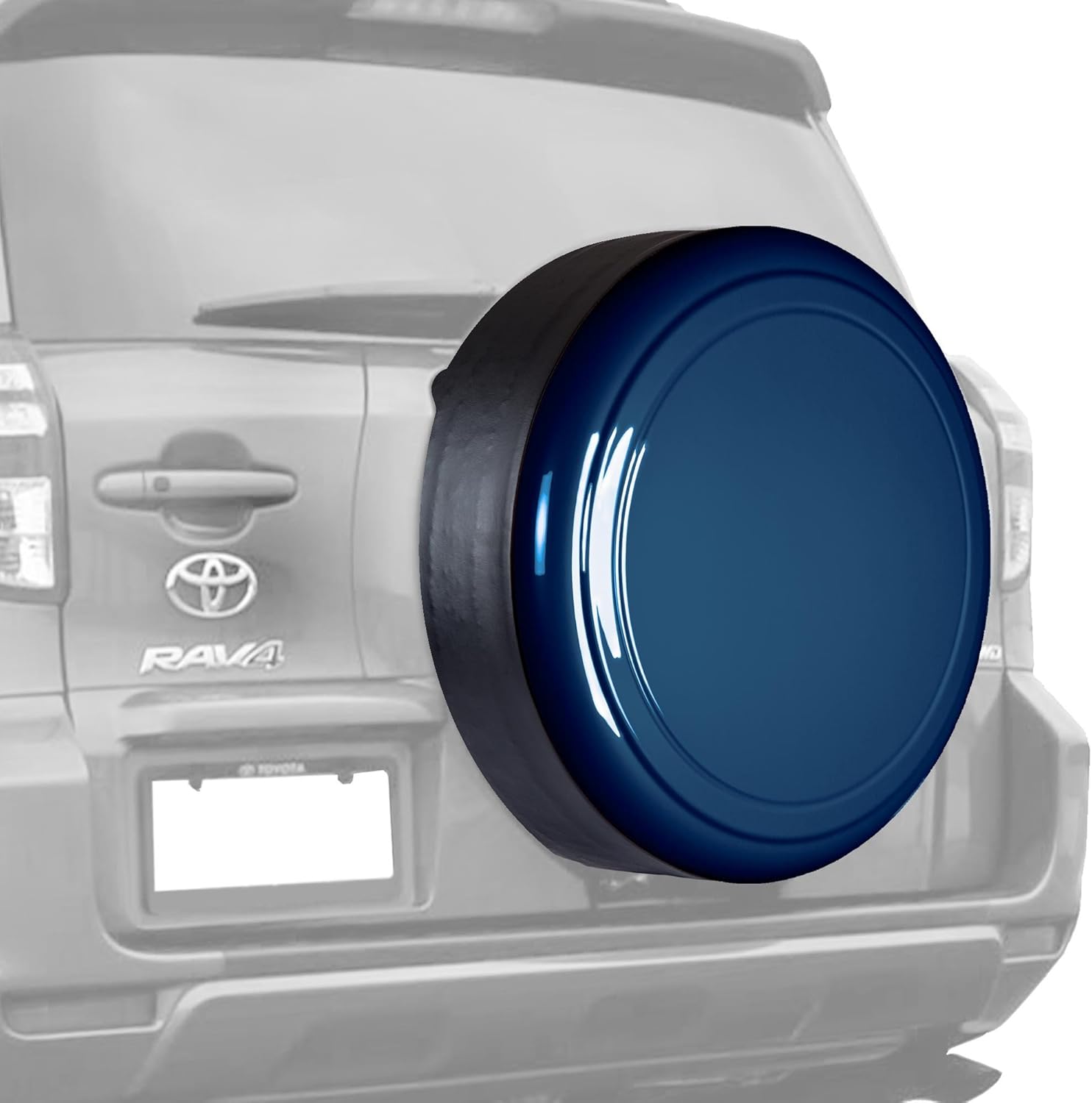 Boomerang 28" Color Matched Rigid Tire Cover for Toyota RAV4 (06-12) - (Plastic Face & Vinyl Band) - Beige Metallic