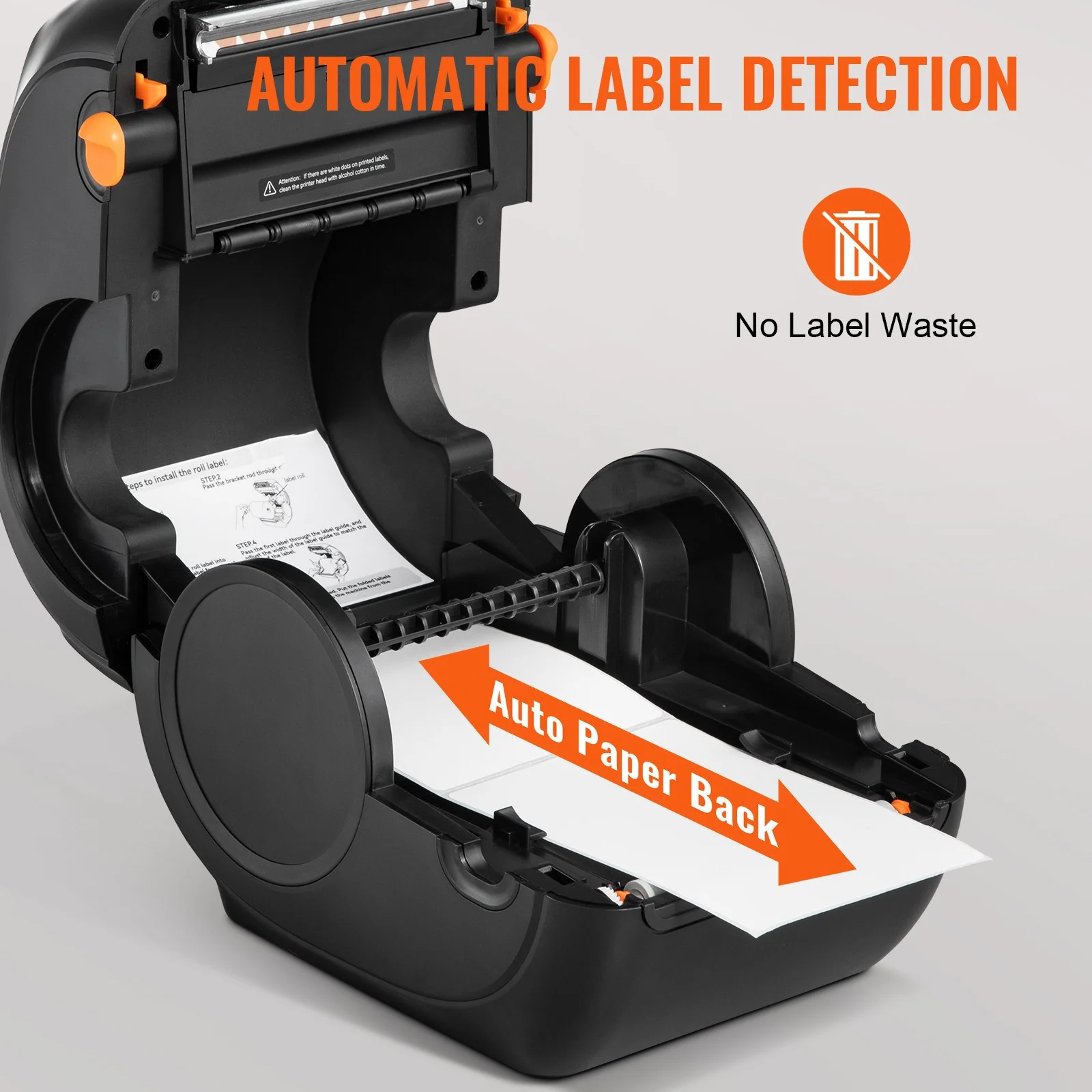 VEVOR Thermal Label Printer 4x6 300DPI USB/Bluetooth for Amazon eBay Etsy UPS