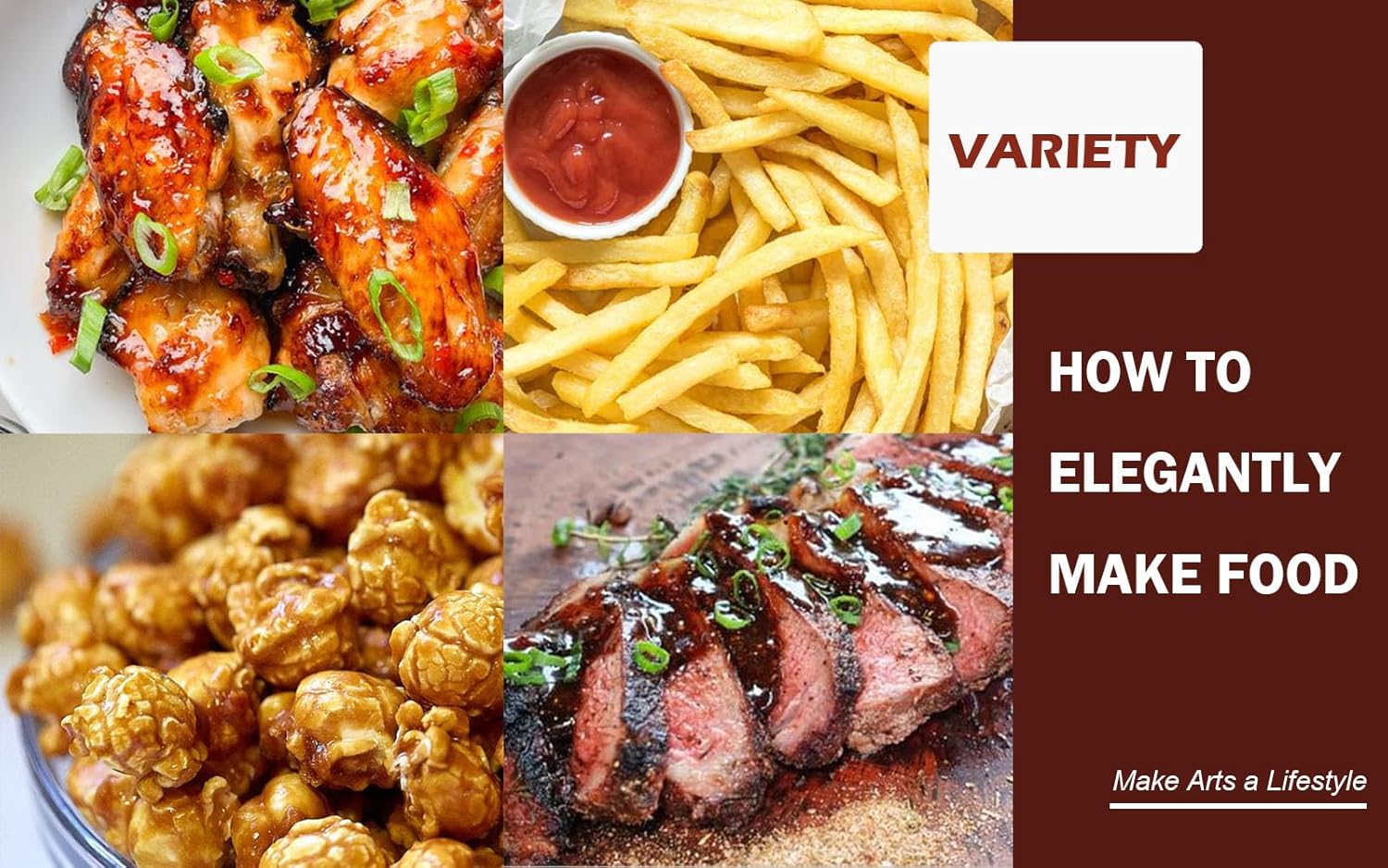 10-in-1 Functions Glass Air Fryer 8 Qt Large Capacity,Explosion-Proof,White Gold and Beige Cream Color,Rotating Grill Basket-Even Heating,Visible Window,Won't Burnt,No Smell