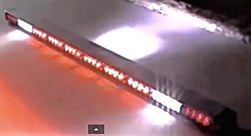 YanTech 60&LBBC 60x22 Amber Clear Super Bright LED Light Bar Flashing Warning Tow Truck Wrecker Police Snow Plow with Brake and