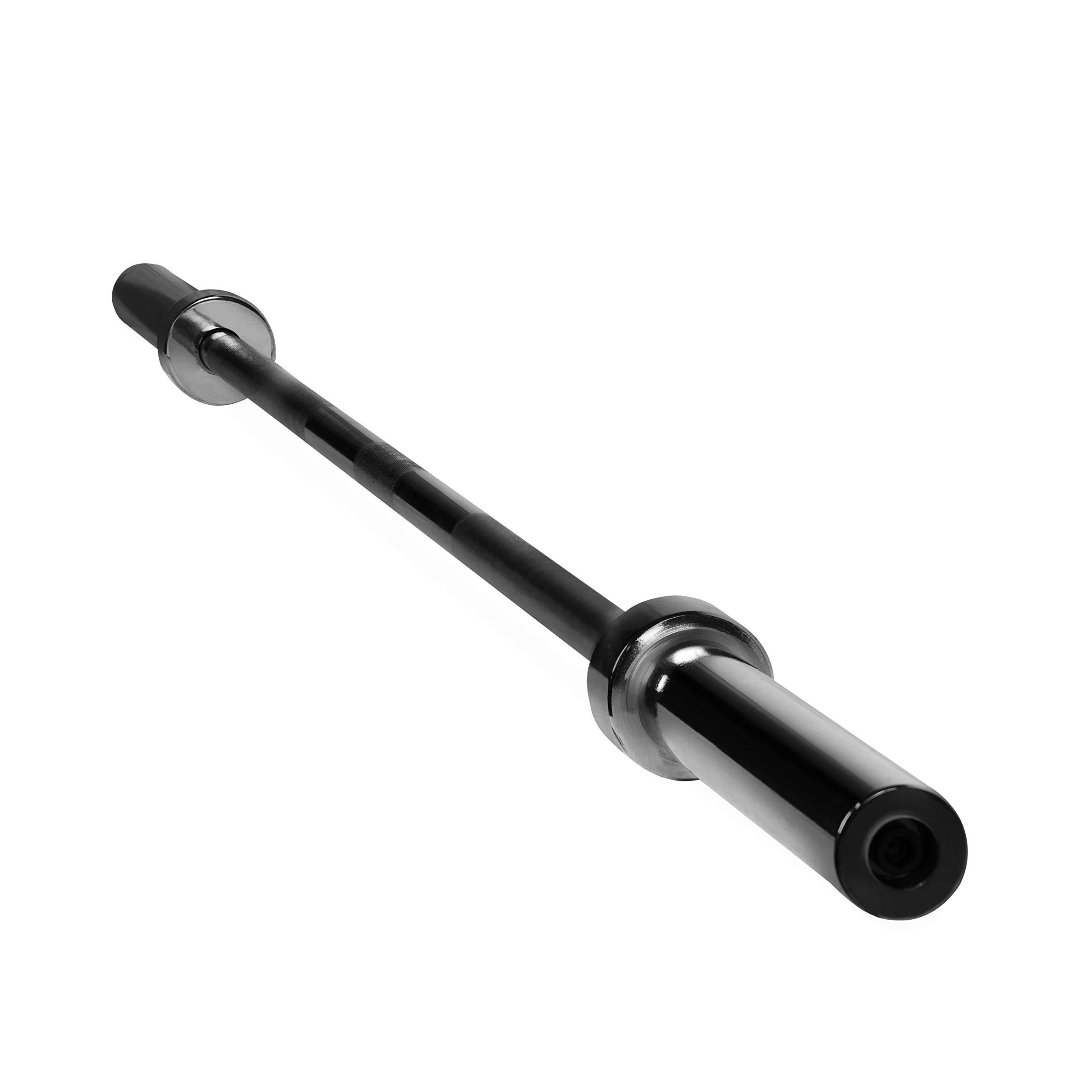 Cap Barbell 2-Inch Olympic 6 ft Weight Bar, Black