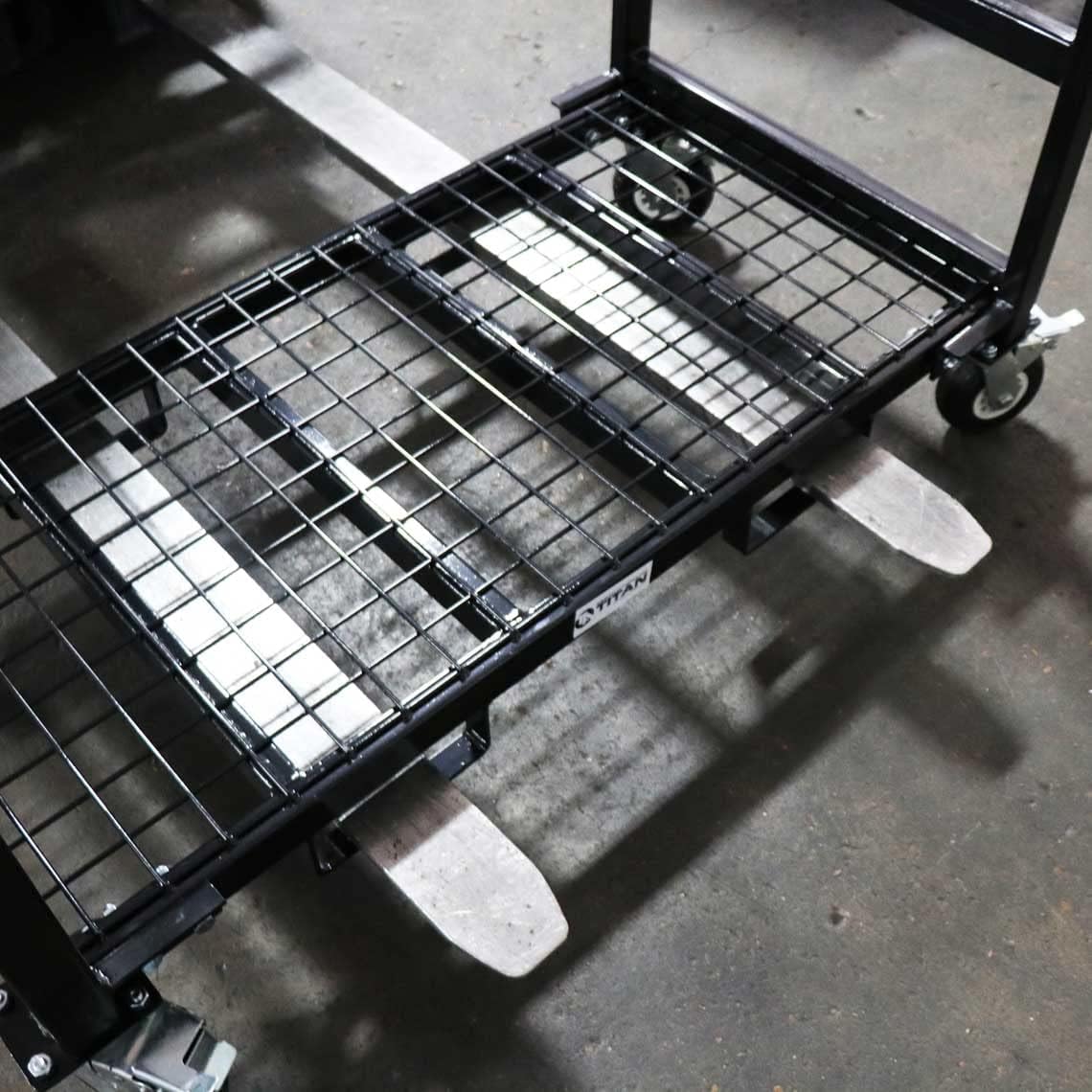 Titan Attachments Mobile Industrial Bar Cradle Cart Truck HD Locking Casters